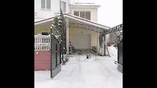 Навес арочный с профнаслила