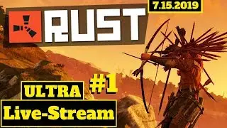 Rust Pc Gameplay (2019) [Ultra Graphics] Livestream #1 - I Start A Clan & Steal A Horse & More!