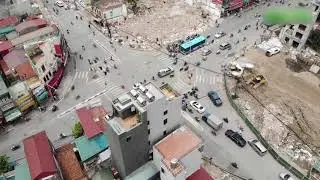 Toàn cảnh đại công trường đường vành đai 2 đoạn Minh Khai – Đại La
