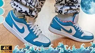 Jordan 1 Low SE Barcelona Cyber Teal / DETAIL​ &​ ON​ FEET​