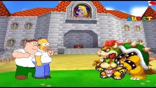 Chrigar Mugen: Homer Simpson & Peter Griffin vs Bowser & Bowser Jr