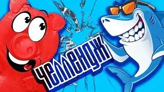 ЧЕЛЛЕНДЖ АНТИСТРЕСС  или ЛЕДЯНОЙ БАССЕЙН и ЖЕЛЕЙНЫЙ ПОРОСЕНОК СТЕПКА ИГРАЕТ В СЛОВА