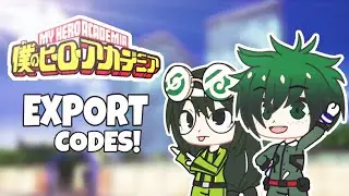 10 Gacha Club Export Codes! |My Hero Academia\Boku No Hero Academia -KIMI SAKAII