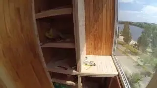 Полуторный шкаф на балкон.