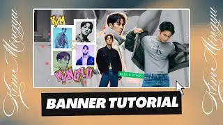 Mingyu SEVENTEEN (Calvin Klein) - Banner Ads Canva Poster Design | Kpop Poster Edits