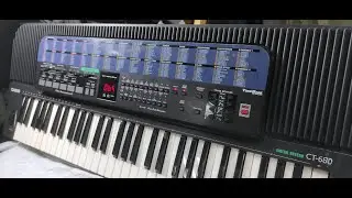 CASIO CT-680, CT 680 - testing PRESET sounds - TONE BANK