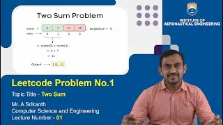 Two Sum - LeetCode Problem 1 | Python Solution Explained   by Mr. A Srikanth