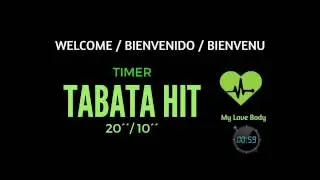 TABATA 20´´-10´´ Music workout and countdown