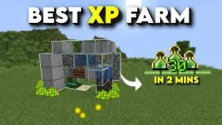 NEW BEST EVER XP FARM in 1.21 Minecraft Bedrock ! (No Trident)