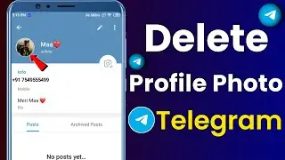 Telegram profile photo delete | how to delete profile photo in telegram app