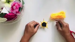 Amazingly Easy Yarn Craft || Home Decor DIY || Yarn Sunflower