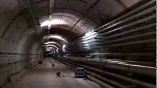 Licht- und Soundinstallation im xfel-Tunnel am Desy #ScienceTweetup, 02.11.2013, Hamburg