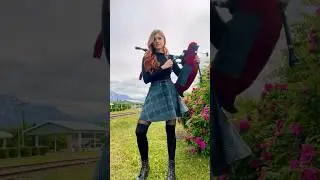 Playing music from The Legend of Zelda in Alaska 💚 #bagpipes #bagpiper #legendofzelda #alaska