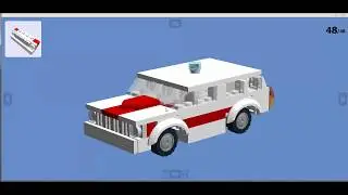 сборка газ 24 02 волга скорая помощь из лего