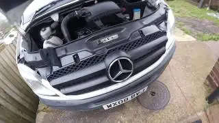 How to remove the radiator fan Mercedes Sprinter / Как снять вентилятор радиатора Mercedes Sprinter
