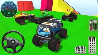 Monster Truck Impossible Racing - 999.879% Hard Mega Ramp - Android GamePlay