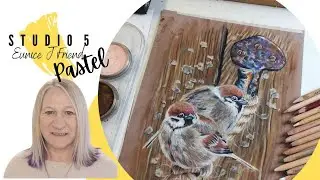 Watch me Create this Tree Sparrow Pastel Painting Tutorial Timelapse
