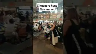 Singapore biggest flea market  #singapore #fleamarket #luggagemarket #aperiamall #youtubeshorts