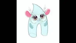 Let's draw  in Procreate monster together