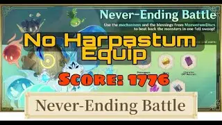 Never Ending Battle Challenge | without equip wind blessed harpastum | Genshin Impact || Ichadz