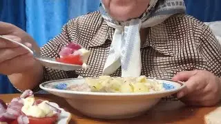 Суп из тушёнки 😋 МУКБАНГ