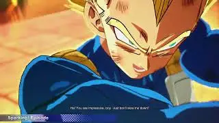 dragon ball - sparking scene - vegeta trunks double final flash