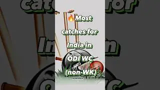 🔥Most catches for India in ODI WC (non-Wk) #shorts #icc #cwc2023 #viral #cricket #worldcup2023
