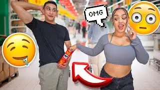 PRINGLES PRANK ON GIRLFRIEND IN PUBLIC!