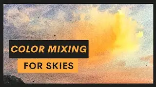 How to Avoid Creating Green in Watercolor Skies - Easy Mixing Formula