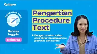 PROCEDURE TEXT | Bikin Tas Sekolahmu Nggak Perlu Ribet! - Bahasa Inggris (Kelas 12)