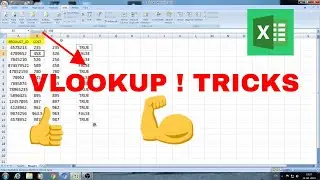 VLOOKUP ! TRICKS ! TRUE ! FALSE !
