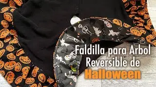 Faldilla para Arbol Reversible de Halloween, Decoraciones de Halloween, Costura, JohanaCaudiGs