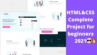 🔴 Build Modern Business website with HTML and CSS Step by Step tutorial for beginners | 2021