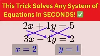 I Found the Fastest Way to Solve Any  System Of Equations (It’s Insane)🔥
