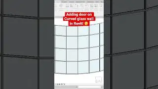 Curved Glass Wall hacks in #revit #shorts 😎