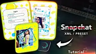 AE Inspired Alight Motion Preset | Snapchat UI Edit Alight Motion | 