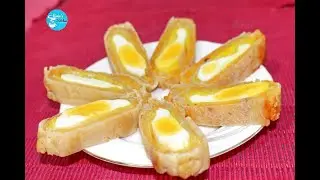 Beautiful Egg Cake || How to Make Beautiful Egg Cake || Shirin's Kitchen