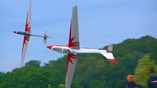 2X FOX 5 METER! BIG TURBINE RC GLIDER MODEL AEROBATICS DEMONSTRATION FLIGHT | JET FLUGTAGE 2018