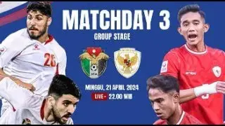 live timnas indonesia vs yordania