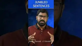 Jumbled sentences / rearrangemenat of sentences tricks in telugu / Luckychannel education videos
