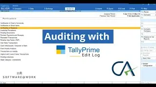Audit Features in TallyPrime - For Chartered Accountants (CA's)