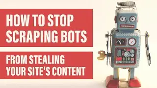How to Stop Web Scraping Bots from Stealing Your Site's Content