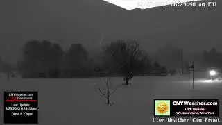 February 24-25, 2022 24 Hour Snowstorm Time-lapse - Rome, NY