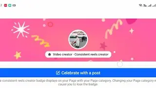 You've been recognized as a consistent reels creator and earned a reels streak badge 📛 Facebook Page