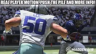 REAL PLAYER MOTION, PUSH THE PILE, ZONES, BURSTS AND MORE MADDEN 19 GAMEPLAY INFO!