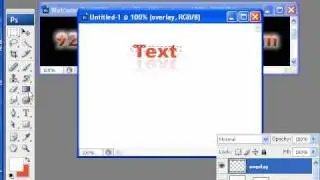Photoshop Tips - Web 2.0 Mirror Text voslink.com