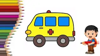 How to Draw an Ambulance 🚑 Easy Step by Step