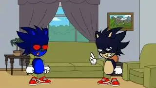 Dark Sonic.EXE gets grounded for nothing