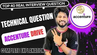 Top 40 Accenture Technical Interview Question  2025 batch || September 2024 || Actual Question ||