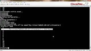 How to use archive command to save configuration